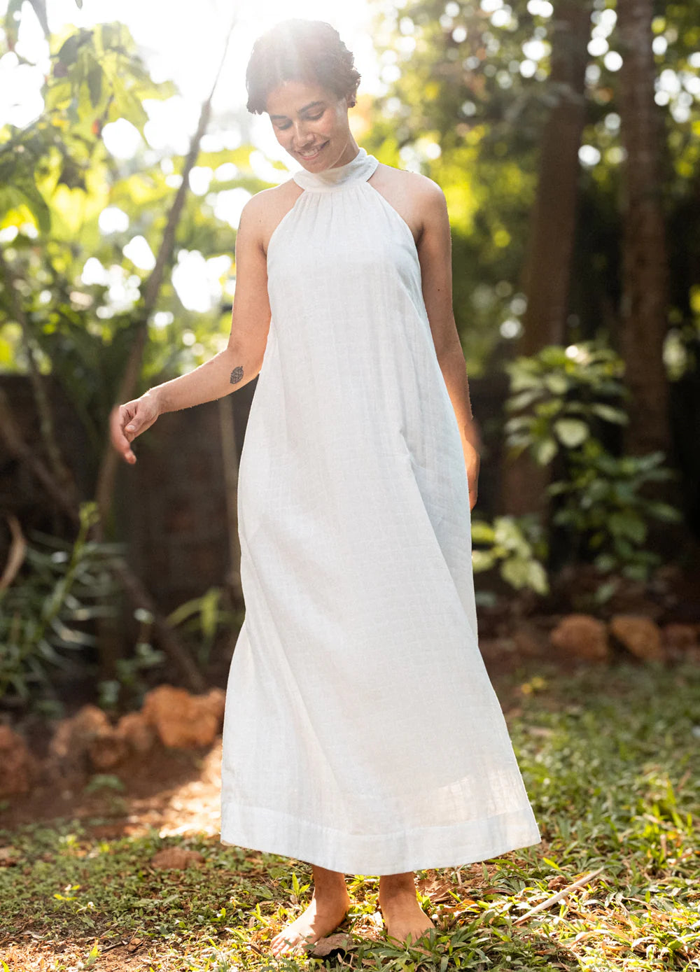 white dress