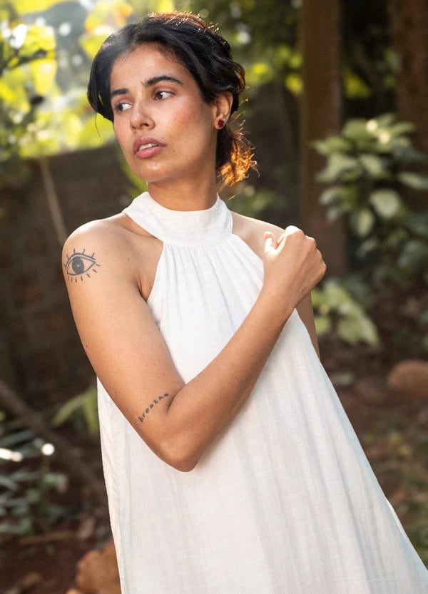 white dress